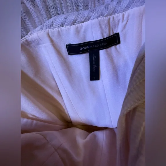 BCBG Maxazria Fabianna Rosewater One Shoulder Gown - Picture 12 of 13